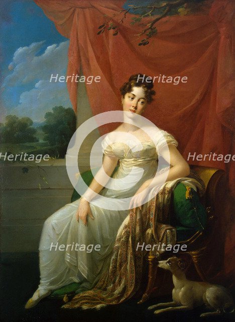 Portrait of Sofia Apraxina, 1818. Artist: Riesener, Henri-Françoiss (1767-1828)