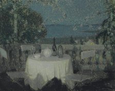 Table au clair de lune (Moonlight Table), 1928. Creator: Le Sidaner, Henri (1862-1939).