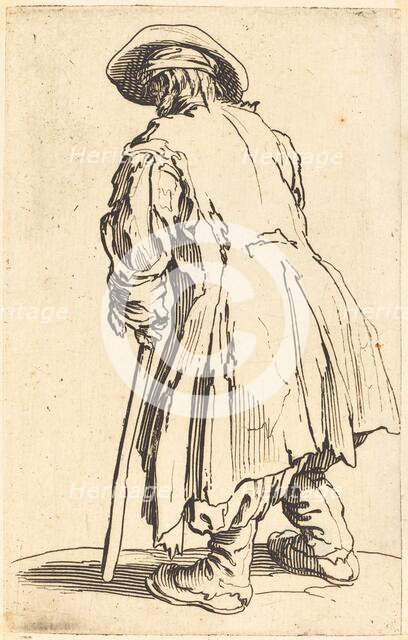 Old Beggar with One Crutch, c. 1622. Creator: Jacques Callot.