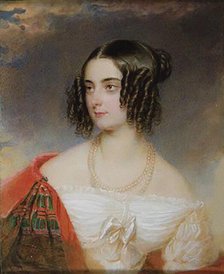 Portrait of Countess Delfina Potocka, née Komar (1807-1877), 1839. Creator: Daffinger, Moritz Michael (1790-1849).