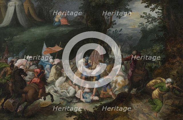 Joshua Defeating Amalek. Creator: Pauwels Casteels.