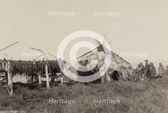 Chukchi Yurt and Fish-Curing, 1889. Creator: Unknown.
