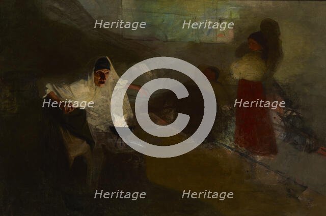 At a Fortune-Teller, before 1895. Creator: Stanislaw Grocholski.