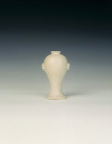 Dehua porcelain wall vase, China, 17th century. Artist: Unknown