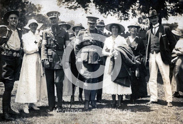 Captain Frank Page MC on his return to Australia, 1918. Creator: Unknown.