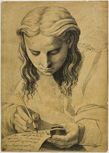 Seated Youth, 18th century. Creator: After Raffaello Sanzio, called Raphael  Italian, 1483-1543.