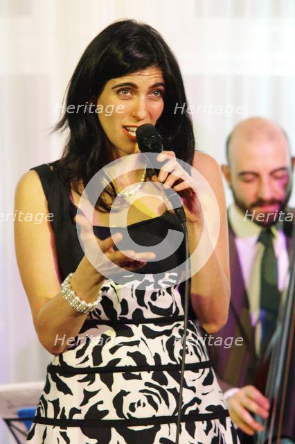 Sara Dowling, Watermill Jazz Club, Dorking, Surrey, 2.12.19. Creator: Brian O'Connor.