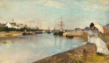 The Harbor at Lorient, 1869. Creator: Berthe Morisot.