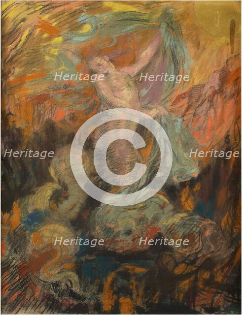 Loïe Fuller, c1892-1895. Creator: Groux, Henry de (1856-1930).