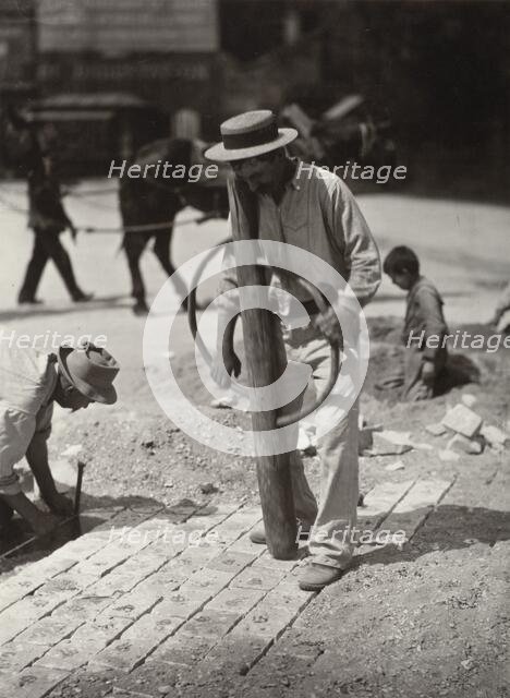 Street Paver, before 1927, 1956 publication. Creator: Eugene Atget.