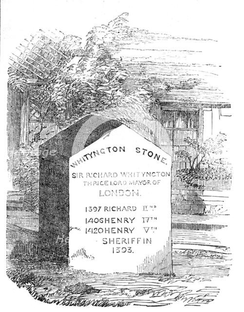 "The Whityngton Stone", 1854. Creator: Unknown.