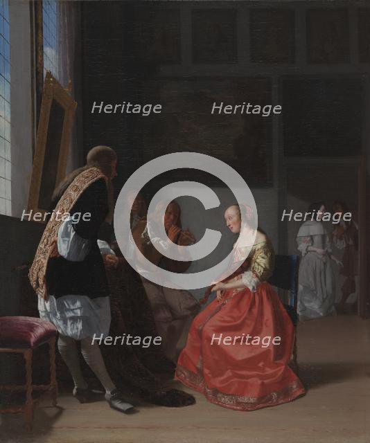 A Musical Company, c. 1668. Creator: Jacob Ochtervelt (Dutch, 1634-1682).