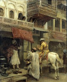 Street Scene in India, ca. 1885. Creator: Edwin Lord Weeks.