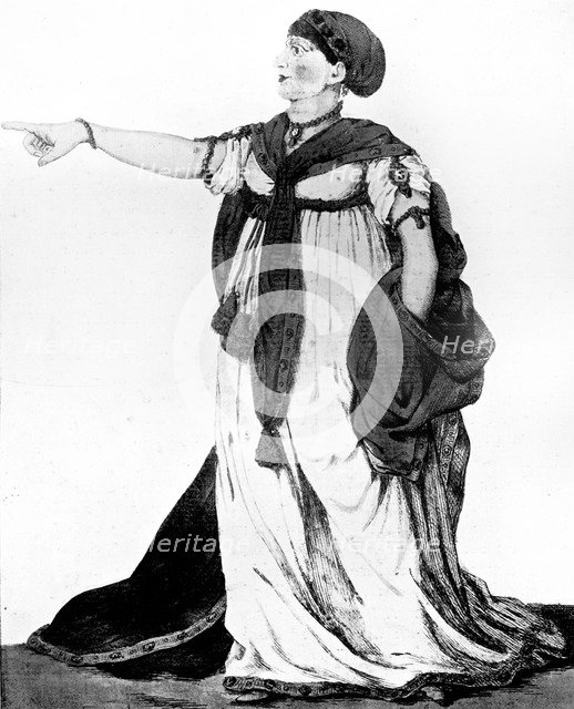 'Holdl! - Pizarro - Hear me! If not always justly, at least act always greatly', 1799. Artist: Robert Dighton