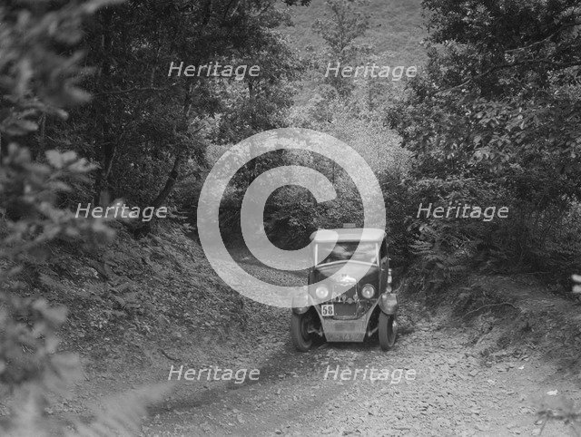 Riley taking part in a motoring trial, c1930s. Artist: Bill Brunell.