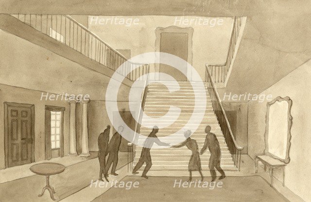 'Perspective drawing', 1951.  Creator: Shirley Markham.