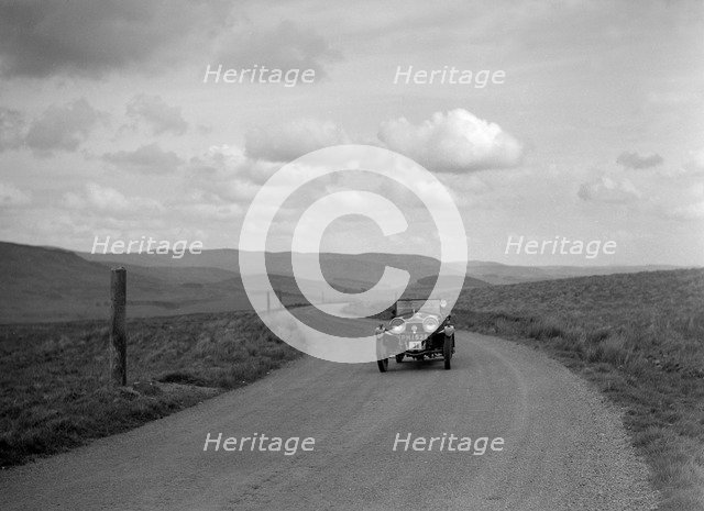 1496 cc Frazer-Nash competing in a motoring trial. Artist: Bill Brunell.