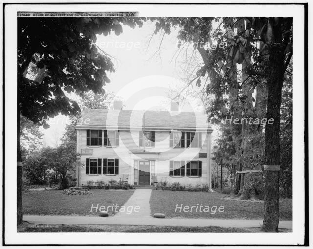 House of Marrett and Nathan Monroe i.e. Munroe, Lexington, Mass., c1908. Creator: Unknown.
