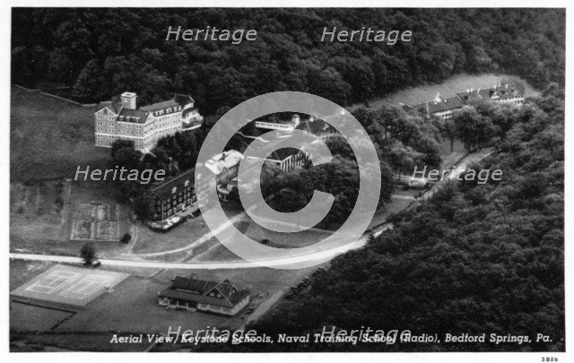 Keystone Schools, Naval Training School (Radio), Bedford Springs, Pennsylvania, USA, 1943. Artist: Unknown