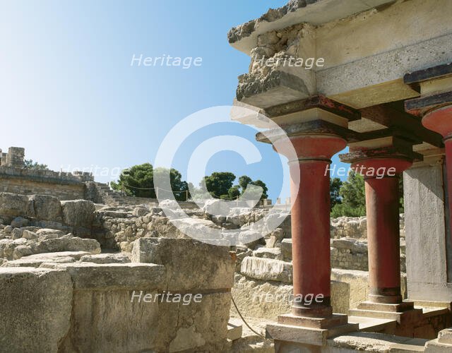 Palace of Knossos, Crete, Greece, 1700-1450 BC, (2000).  Creator: LTL.