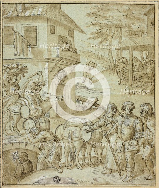 Wine Harvest, n.d. Creators: Jacopo Tintoretto, Frans Floris, Willem Key.