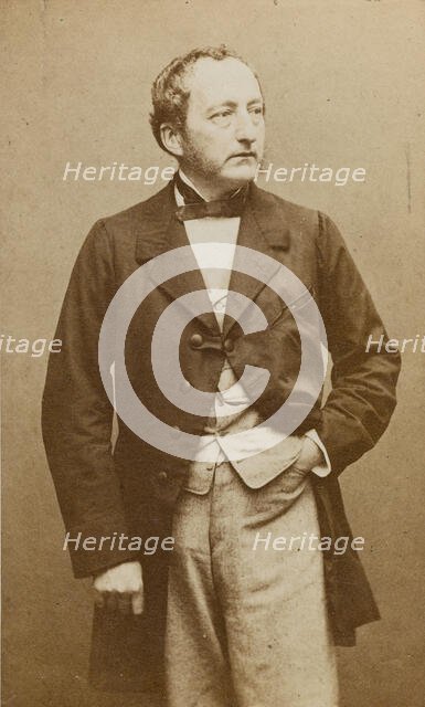 Portrait of the pianist and composer Sigismund Thalberg (1812-1871) , ca 1860. Creator: Carjat, Étienne (1828-1906).