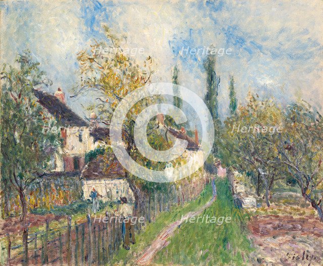 A path at Les Sablons, 1883. Artist: Sisley, Alfred (1839-1899)