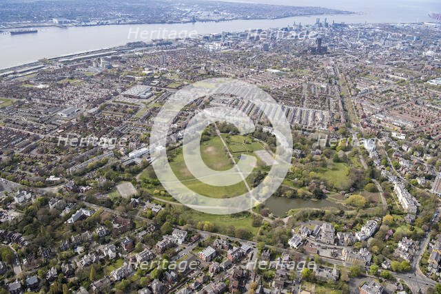 Prince's Park, designed by Joseph Paxton in 1842 and laid out 1842-44, Liverpool, 2021. Creator: Damian Grady.