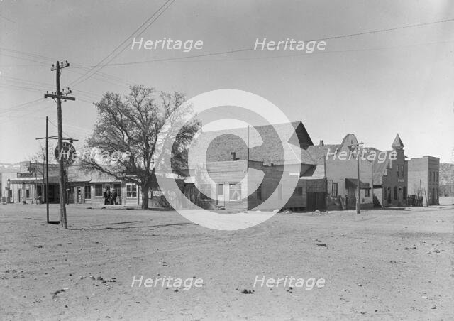 Main street and town center, Escalante, Utah, 1936. Creator: Dorothea Lange.