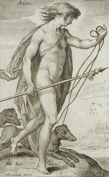 Adonis, between 1607 and 1610. Creator: Jacob Matham.