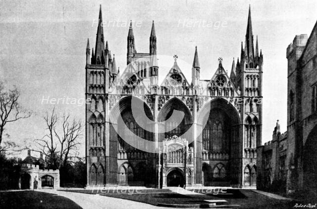The Cathedrals of England: Peterborough Cathedral, 1895. Creator: Francis Frith & Co.