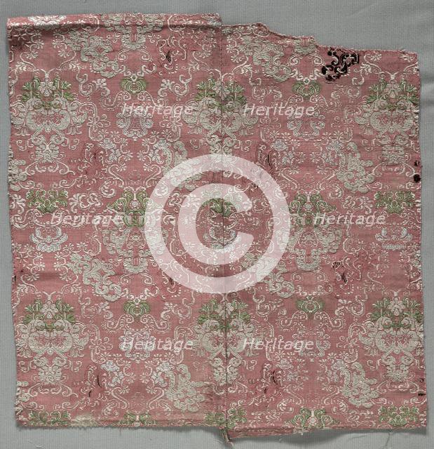 Silk Fragment, 1600s. Creator: Unknown.