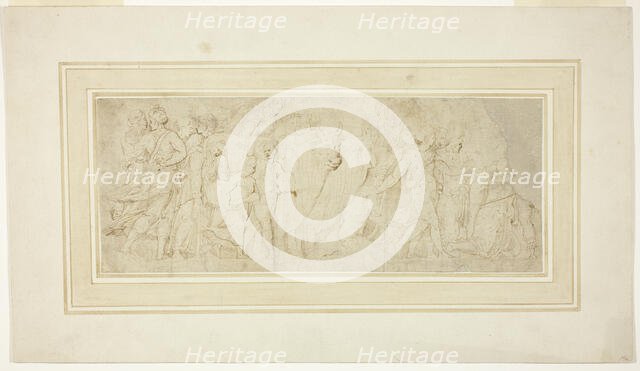 Procession of Figures and Oxen, 1549/53. Creator: Girolamo da Carpi.