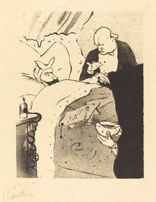 Sick Carnot! (Carnot malade!), 1893. Creator: Henri de Toulouse-Lautrec.