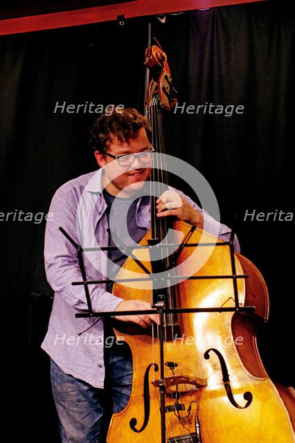 Conor Chaplin, Ari Hoenig Trio, Verdict Jazz Club, Brghton, East Sussex, 6th Oct. 2021. Creator: Brian O'Connor.
