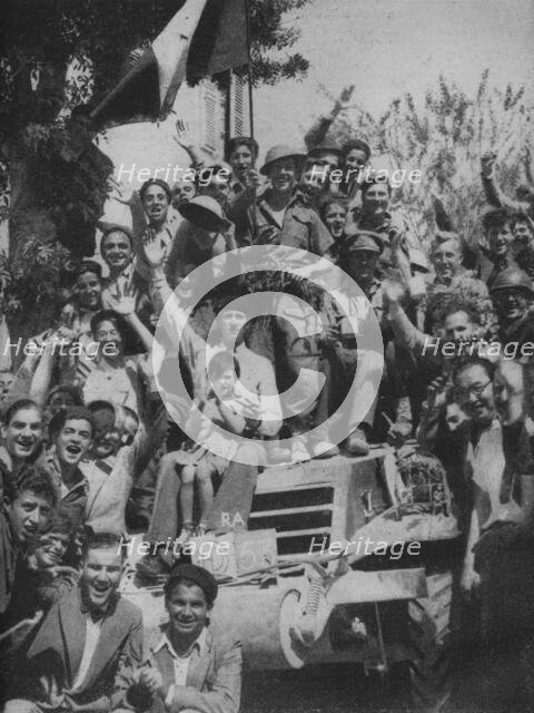 'Welcoming the Eighth Army into Gabes', 1943. Creator: Unknown.