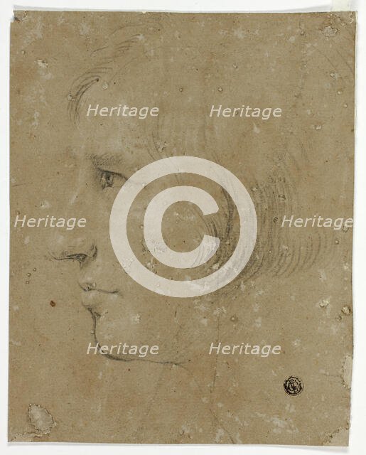 Profile of Male Head to Left, 1700/99. Creator: Unknown.