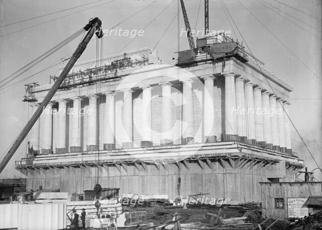Lincoln Memorial - Under Construction, 1914. Creator: Harris & Ewing.