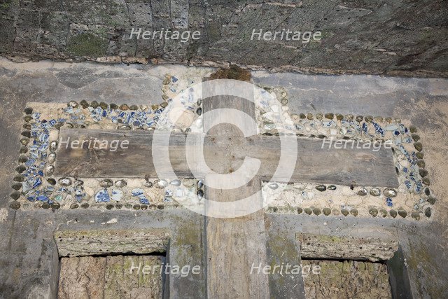 A cross in Capuchos Convent, Sintra, Portugal, 2009. Artist: Samuel Magal