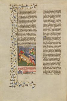 The Death of the Roman Consul Marcus Atilius Regulus, about 1413-1415. Creators: Boucicaut Master, Workshop of the Boucicaut Master.