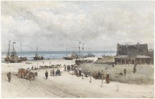 The Beach at Scheveningen, 1873. Creator: Johannes Bosboom.