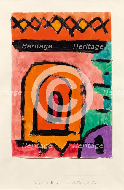 A side portal, 1940. Creator: Klee, Paul (1879-1940).