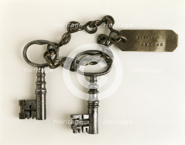 Keys to the burying ground of Newgate Gaol, 18th century. Artist: Unknown