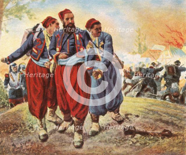 'Captive Turks at Wörth', 6 August 1870, (1936). Creator: Unknown.