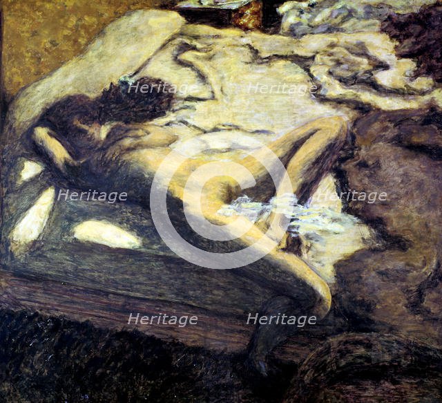 'Woman Reclining on a Bed', or 'The Indolent Woman', 1899. Artist: Pierre Bonnard