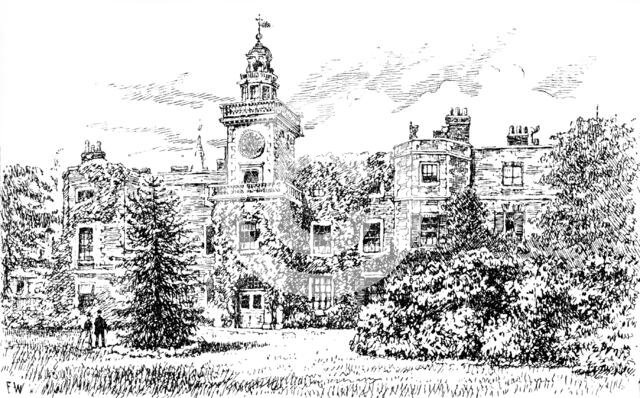 Bruce Castle, Tottenham, where Sir Rowland Hill established the school, 1890. Creator: Unknown.