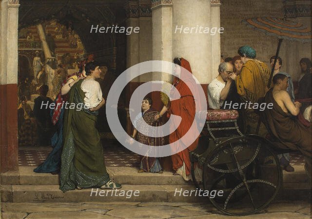Entrance of the Theatre, 1866. Creator: Alma-Tadema, Sir Lawrence (1836-1912).