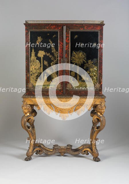 Cabinet on Stand, Netherlands, Late 17th century. Creator: Unknown.