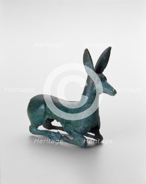 Ornament with Recumbent Deer, 6th/4th century B.C.. Creator: Unknown.
