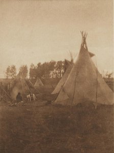A Cree Camp, 1926. Creator: Edward Sheriff Curtis.
